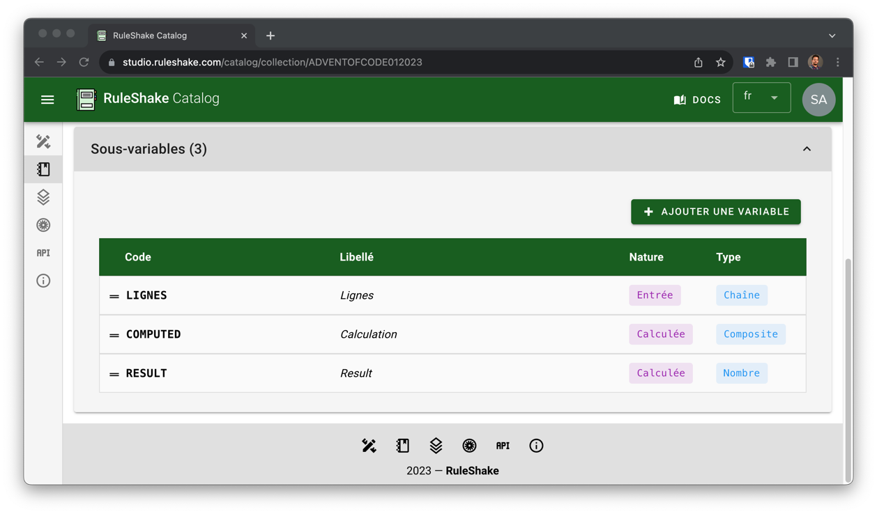 Collection ADVENTOFCODE012023