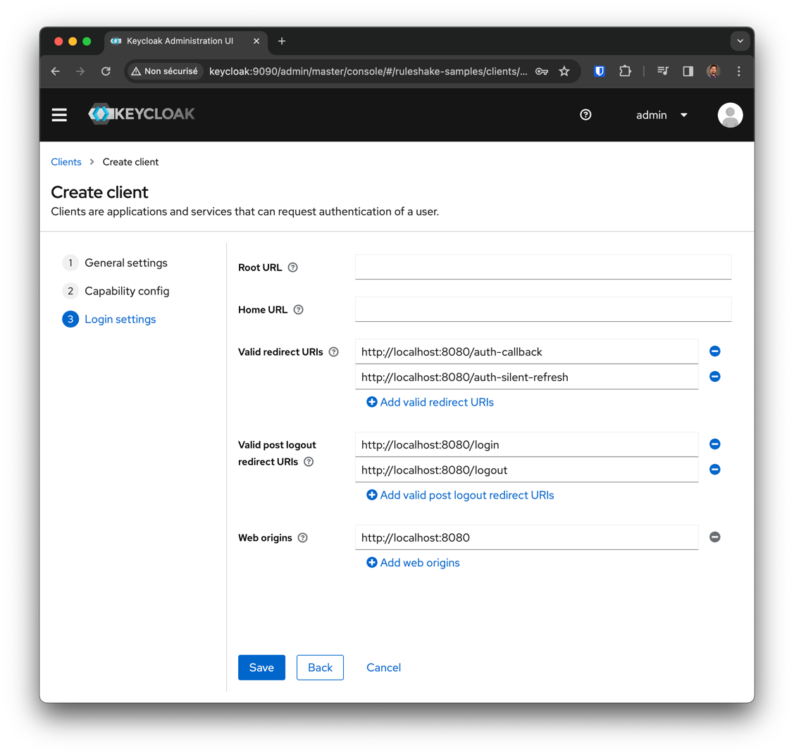 Création d'un client - URLs